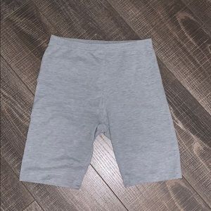 Biker shorts grey (mid rise)